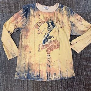 Y2K Vintage Cotton Western Top sz Sm